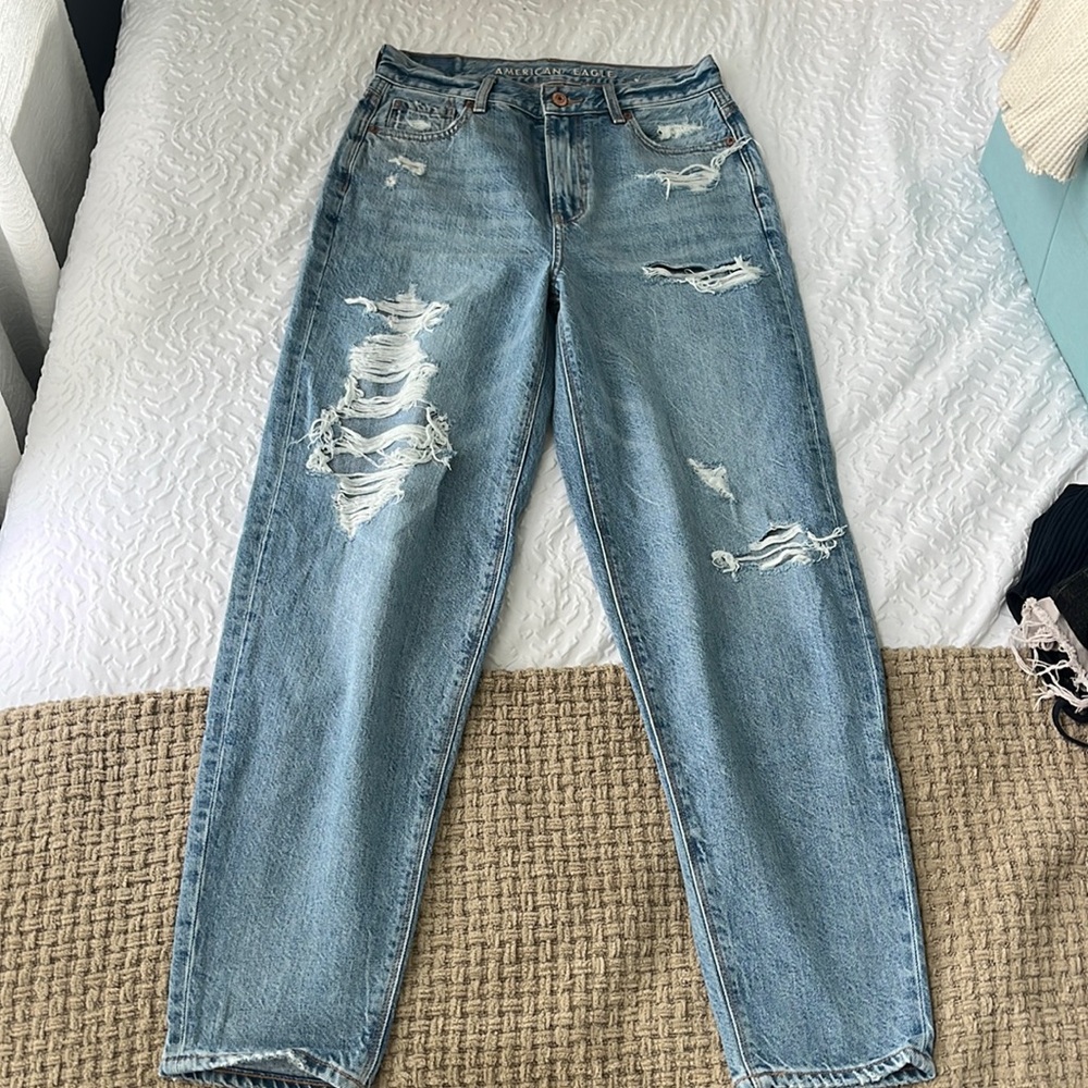 American eagle mom jean size 0